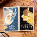 Productafbeelding Mijn buurman Totoro Sticker Catbus & Vliegende Totoro Retro