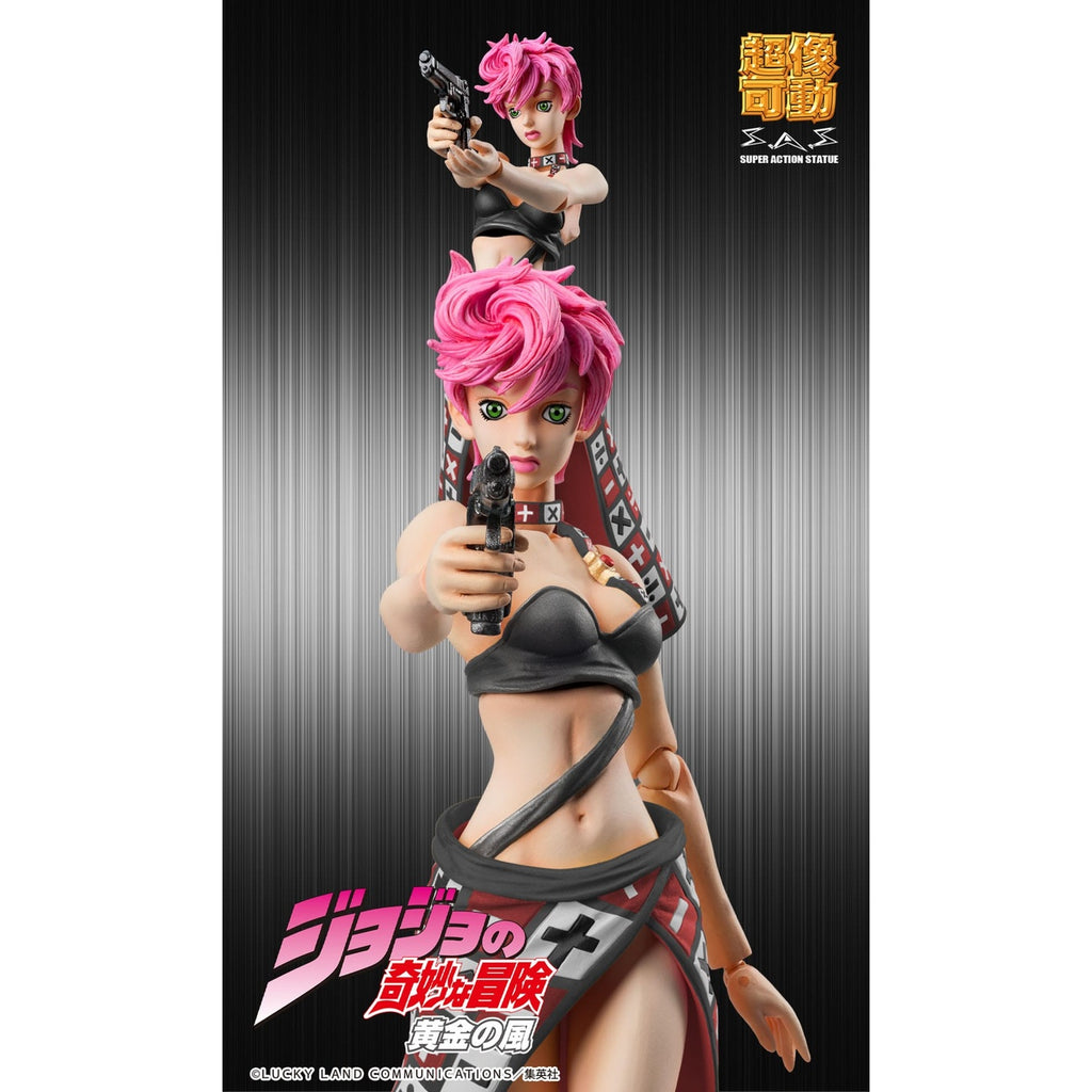 Productafbeelding JoJo's Bizarre Adventure Part 5 Super Action Actiefiguur Trish Una Black Ver. 15 cm