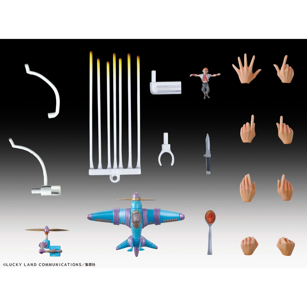 Product image JoJo's Bizarre Adventure Part 5: Golden Wind Chozokado Narancia Ghirga & Aerosmith Action Figure 15 cm