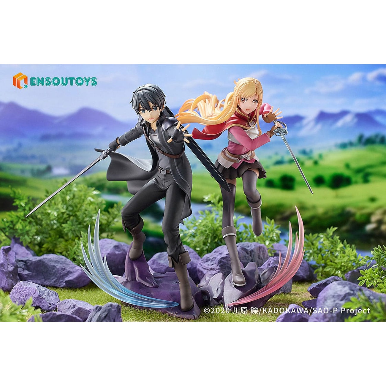 Productafbeelding Sword Art Online Beeld 1/7 Progressive Scherzo of Deep Night Kirito & Asuna Set