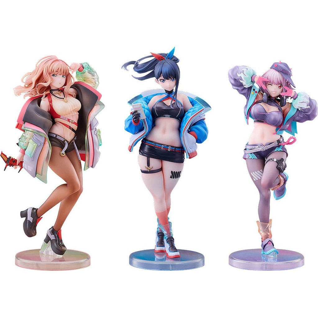 Productafbeelding Gridman Universe PVC Beelden 3-Pack 1/7 Rikka Takarada, Akane Shinjo, Yume Minami: Dreamy Divas Ver.