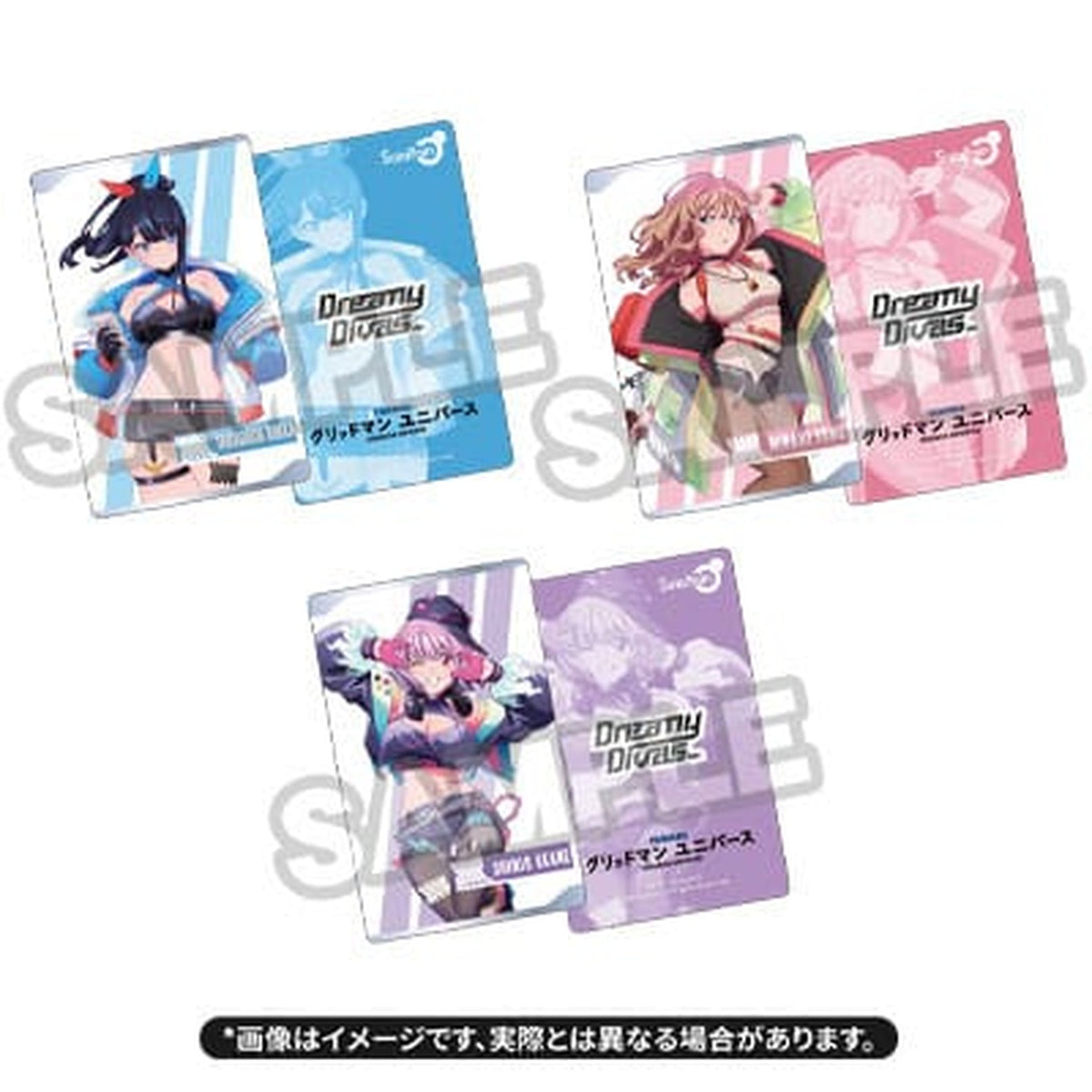 Productafbeelding Gridman Universe PVC Beelden 3-Pack 1/7 Rikka Takarada, Akane Shinjo, Yume Minami: Dreamy Divas Ver.