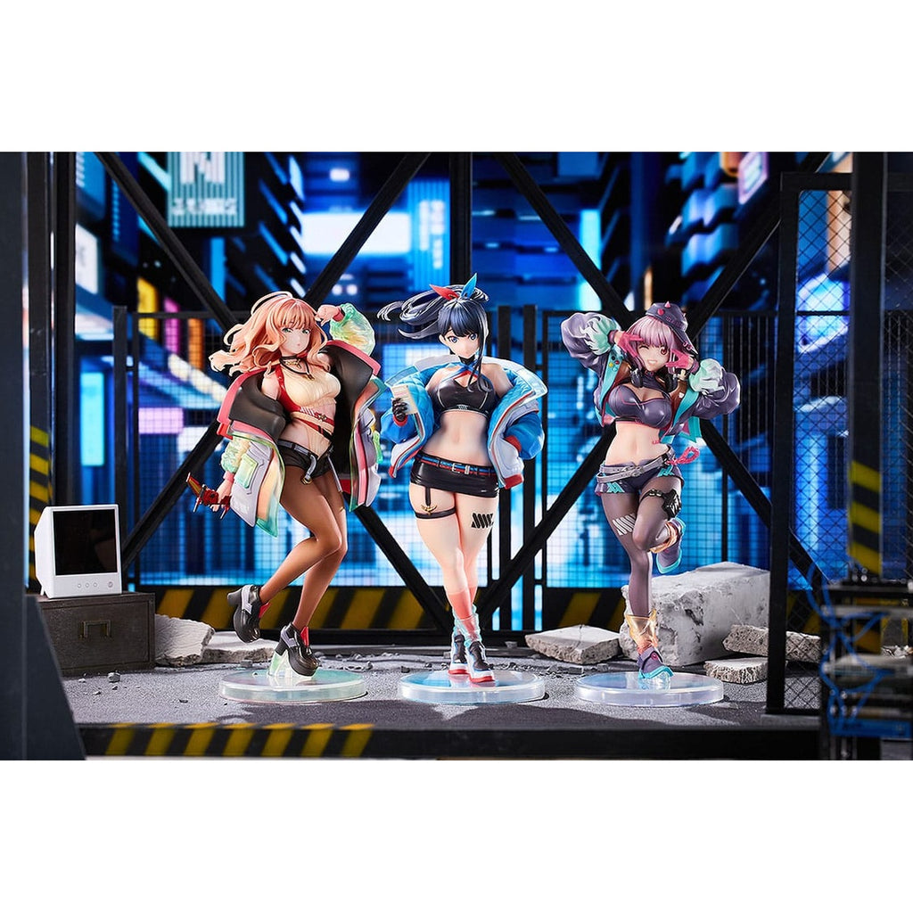 Productafbeelding Gridman Universe PVC Beelden 3-Pack 1/7 Rikka Takarada, Akane Shinjo, Yume Minami: Dreamy Divas Ver.