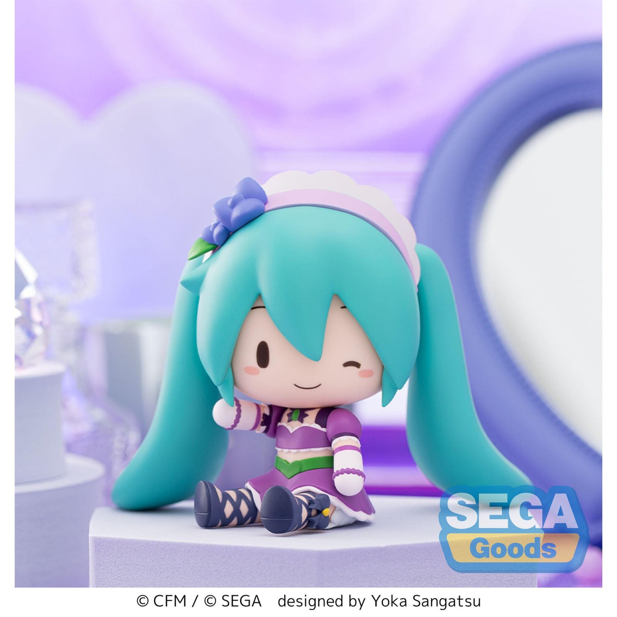 Product image Character Vocal Series 01: Hatsune Miku Fuwa Petit Chibi Figure Hatsune Miku x Love and Berry Dress Up and Dance! Sparkly