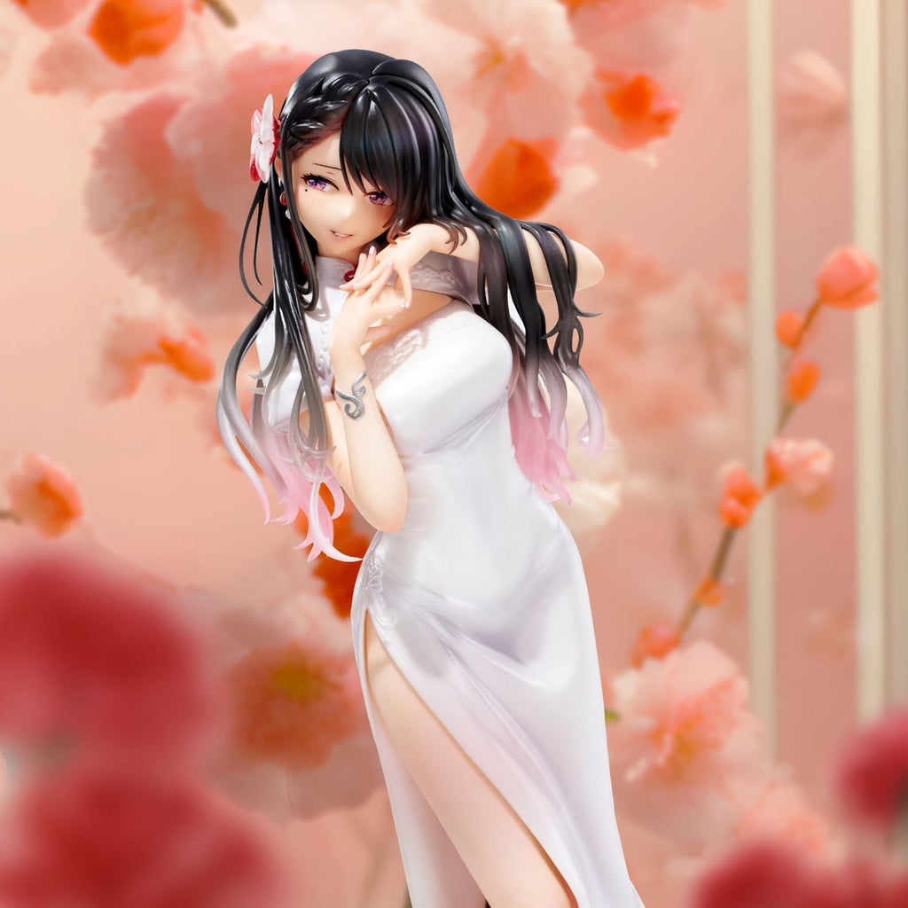 Productafbeelding Originele illustratie PVC-beeld Mai Okuma illustration Healing-Type White Chinese Dress Lady 26 cm