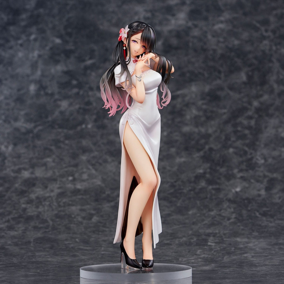 Productafbeelding Originele illustratie PVC-beeld Mai Okuma illustration Healing-Type White Chinese Dress Lady 26 cm
