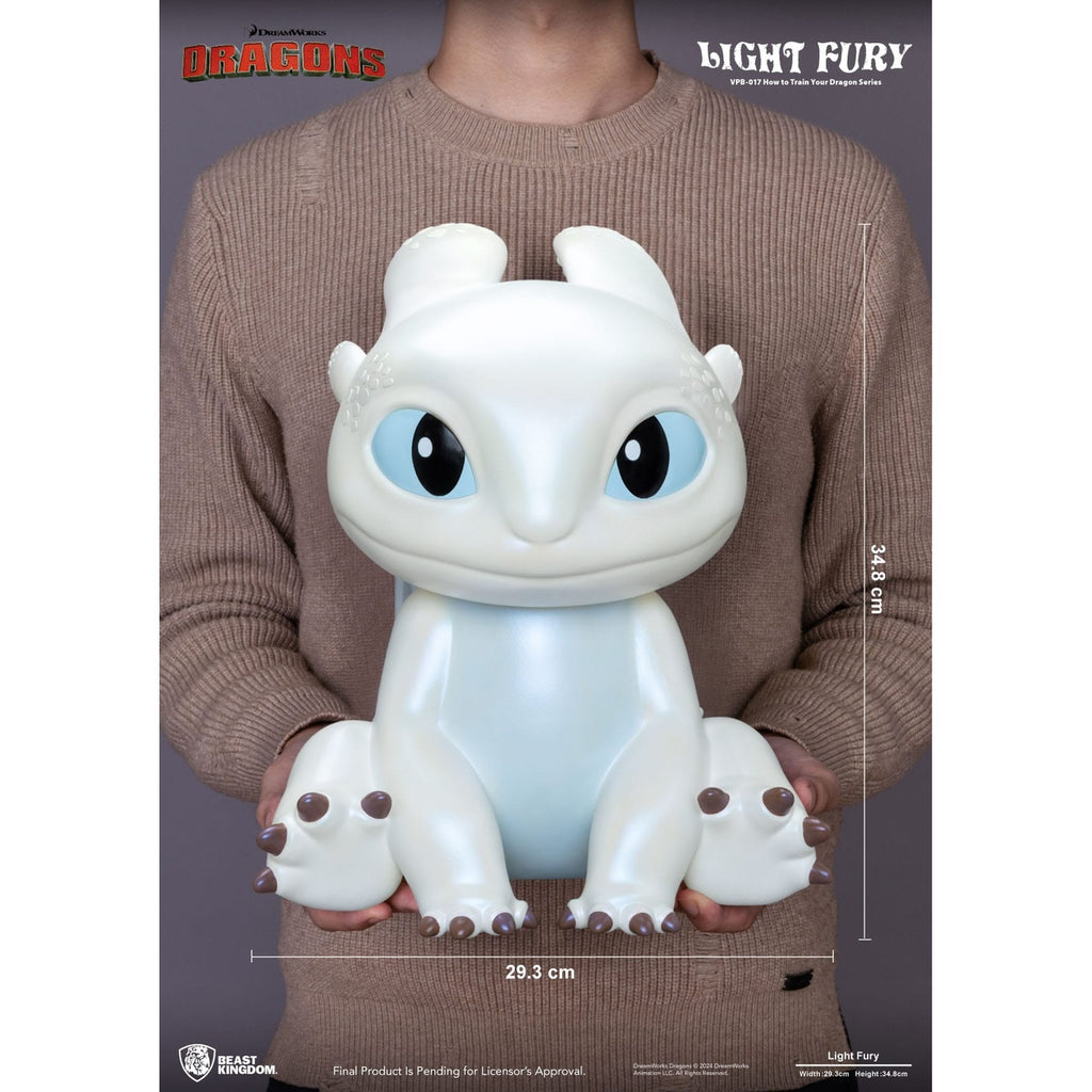 Productafbeelding How to Train Your Dragon Functionele Figuur Spaarpot Light Fury 35 cm