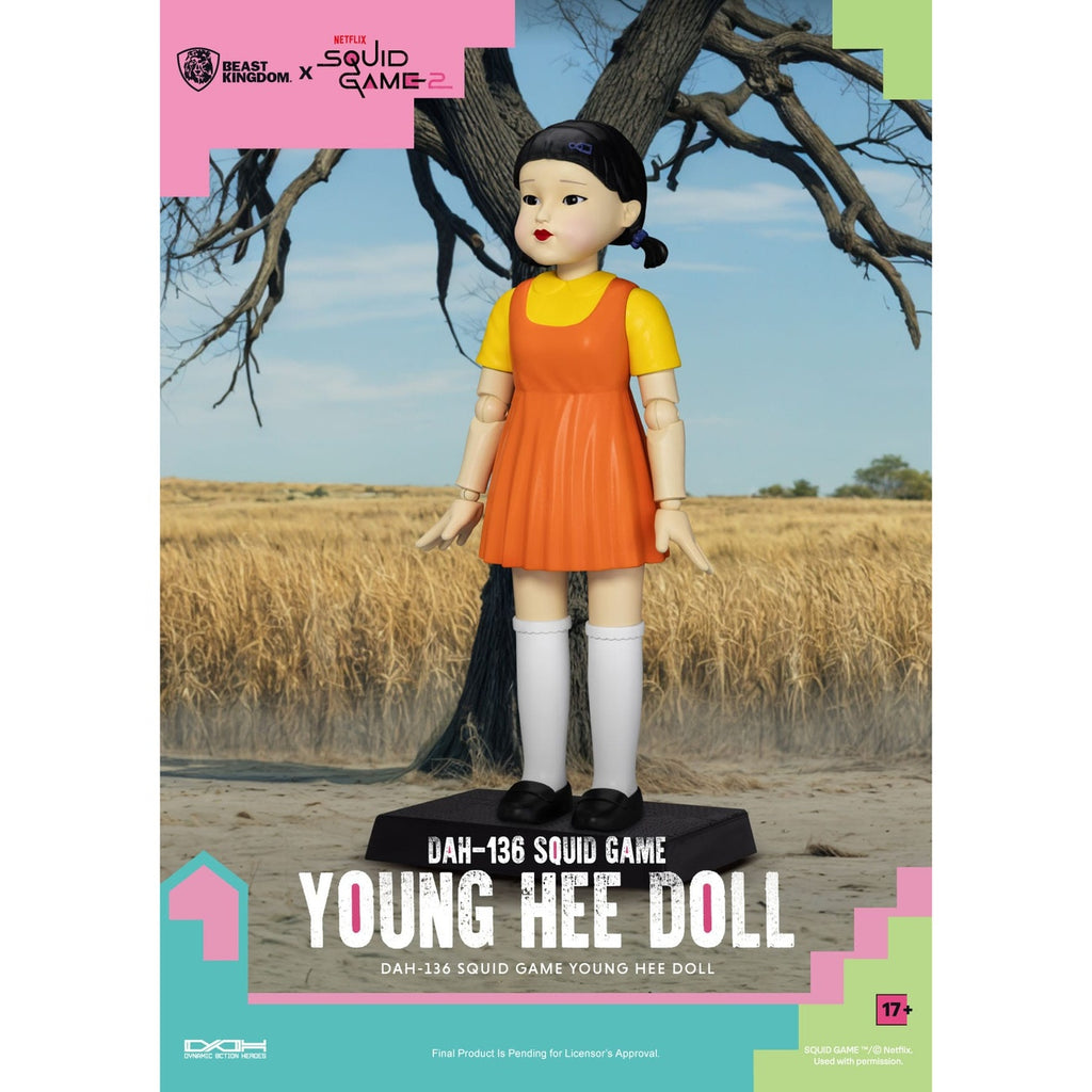 Productafbeelding Squid Game actiefiguur met geluid Young Hee Doll 30 cm