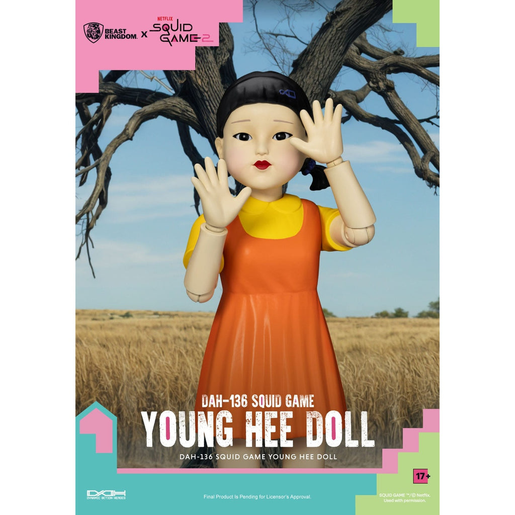 Productafbeelding Squid Game actiefiguur met geluid Young Hee Doll 30 cm