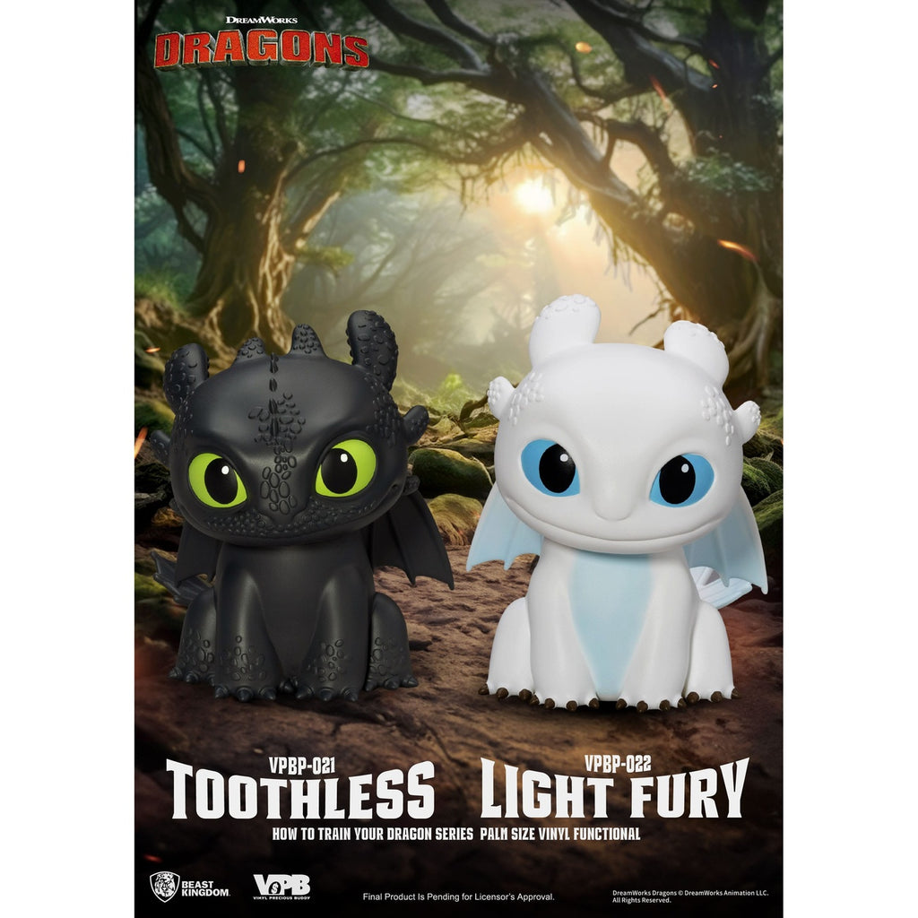 Productafbeelding How to Train Your Dragon Piggy Vinyl Spaarpot Light Fury 12 cm