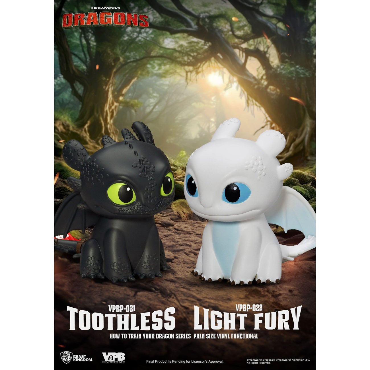 Productafbeelding How to Train Your Dragon Piggy Vinyl Spaarpot Light Fury 12 cm