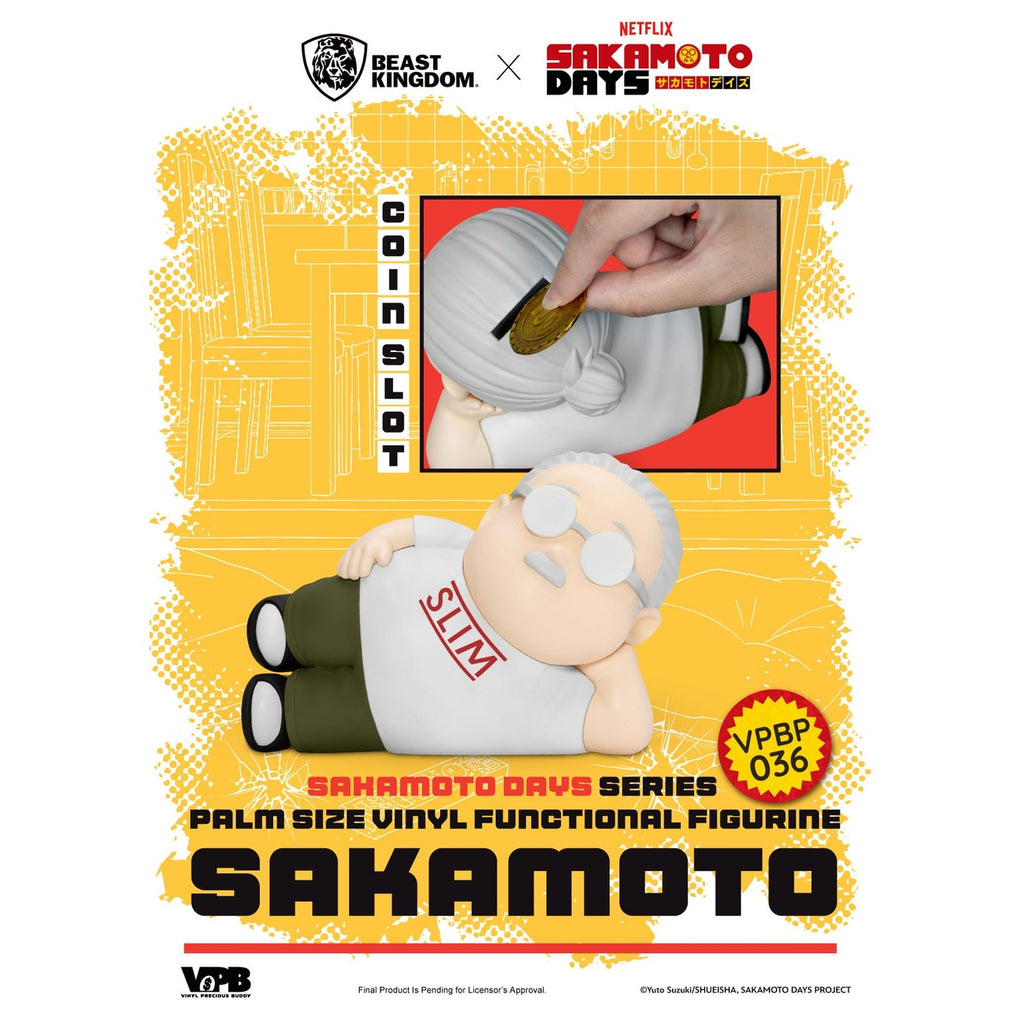 Productafbeelding Sakamoto Days Piggy vinyl spaarpot Taro Sakamoto 14 cm