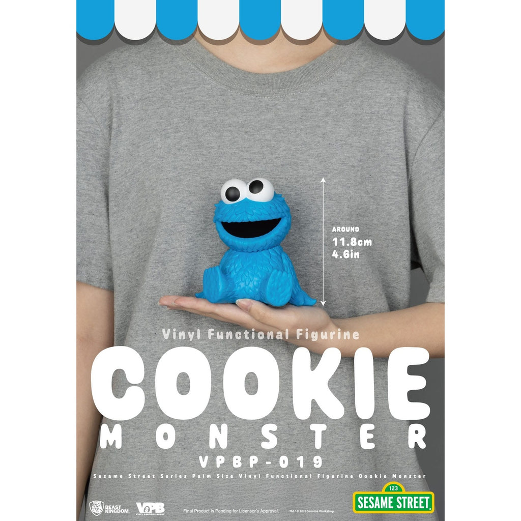 Productafbeelding Sesamstraat Piggy vinyl spaarpot Cookie Monster 12 cm