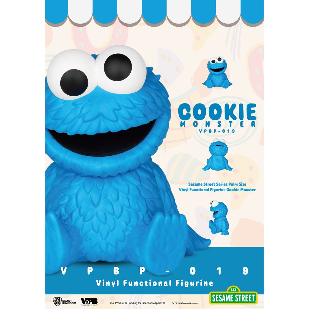 Productafbeelding Sesamstraat Piggy vinyl spaarpot Cookie Monster 12 cm