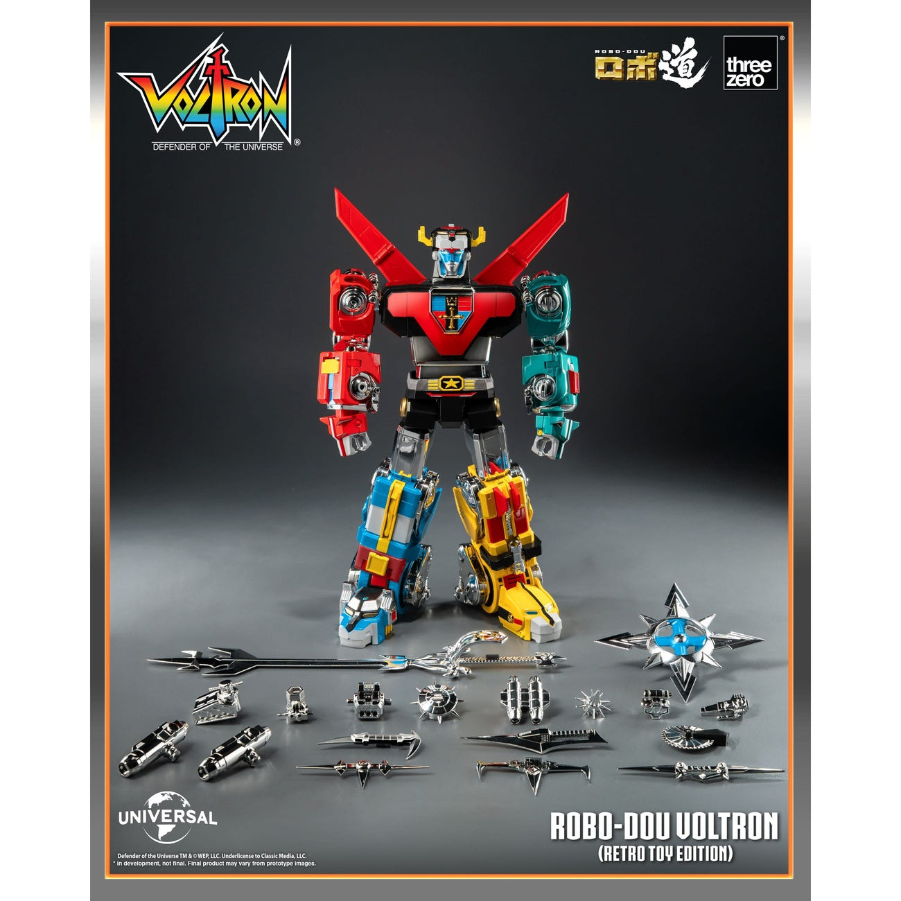 Productafbeelding Voltron: Defender of the Universe Robo-Dou actiefiguur Voltron Retro Toy Edition 27 cm