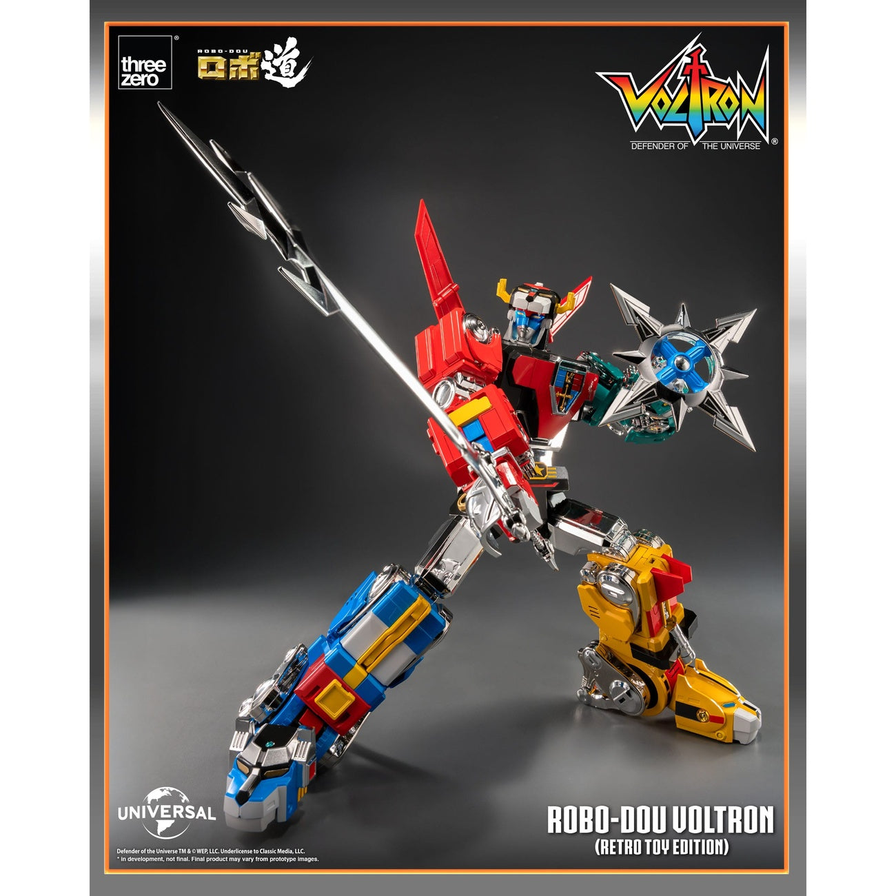 Productafbeelding Voltron: Defender of the Universe Robo-Dou actiefiguur Voltron Retro Toy Edition 27 cm