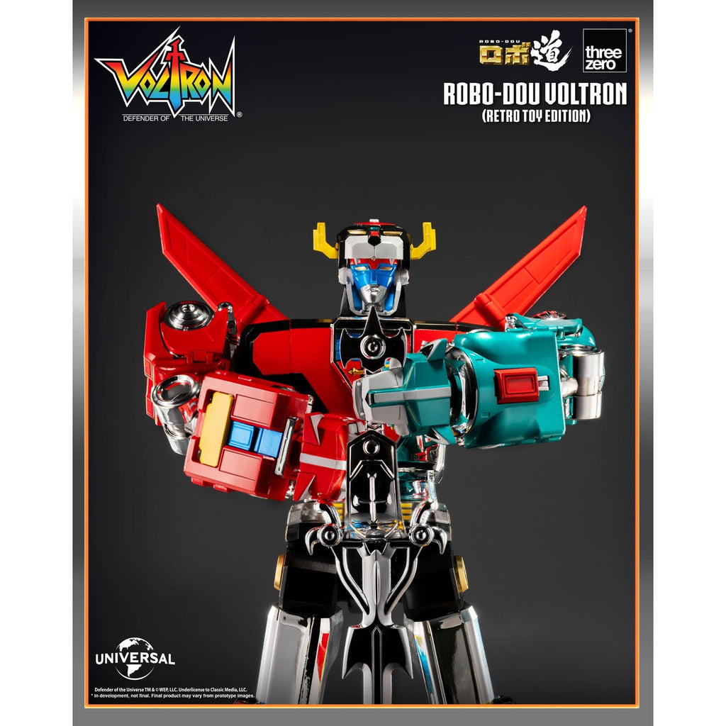 Productafbeelding Voltron: Defender of the Universe Robo-Dou actiefiguur Voltron Retro Toy Edition 27 cm