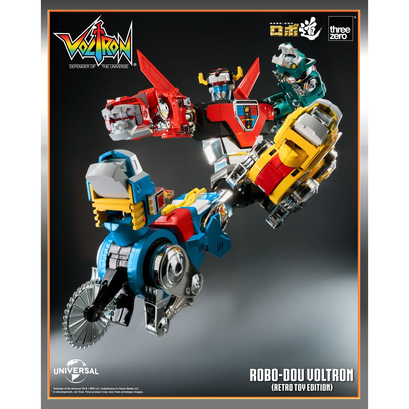 Productafbeelding Voltron: Defender of the Universe Robo-Dou actiefiguur Voltron Retro Toy Edition 27 cm
