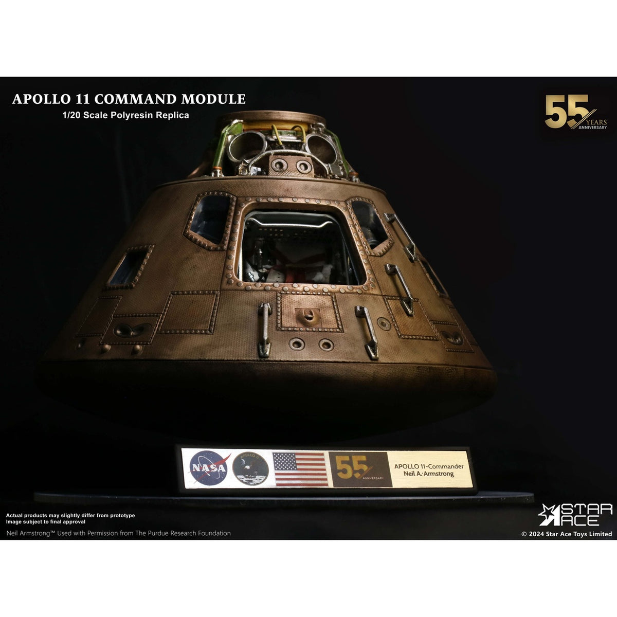 Productafbeelding Apollo 11 Repliek 1/20 Command Module (DX) 20 cm