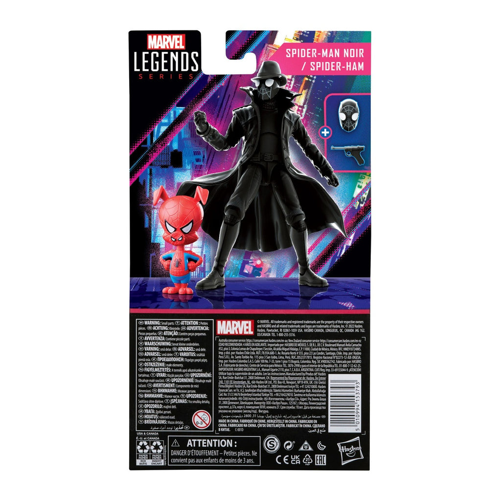 Productafbeelding Spider-Man: Into the Spider-Verse Marvel Legends actiefiguren 2-pack 2022 Spider-Man Noir & Spider-Ham 15 cm