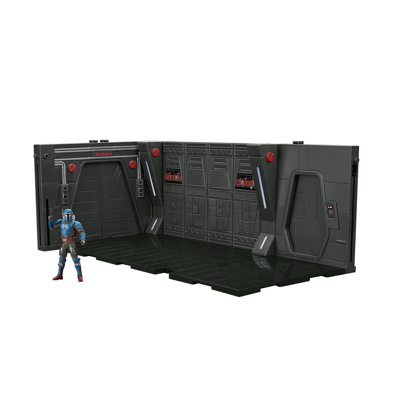 Productafbeelding Star Wars: The Mandalorian Vintage Collection Moff Gideons Imperial Light Cruiser Hallway met Mandalorian Privateer Act