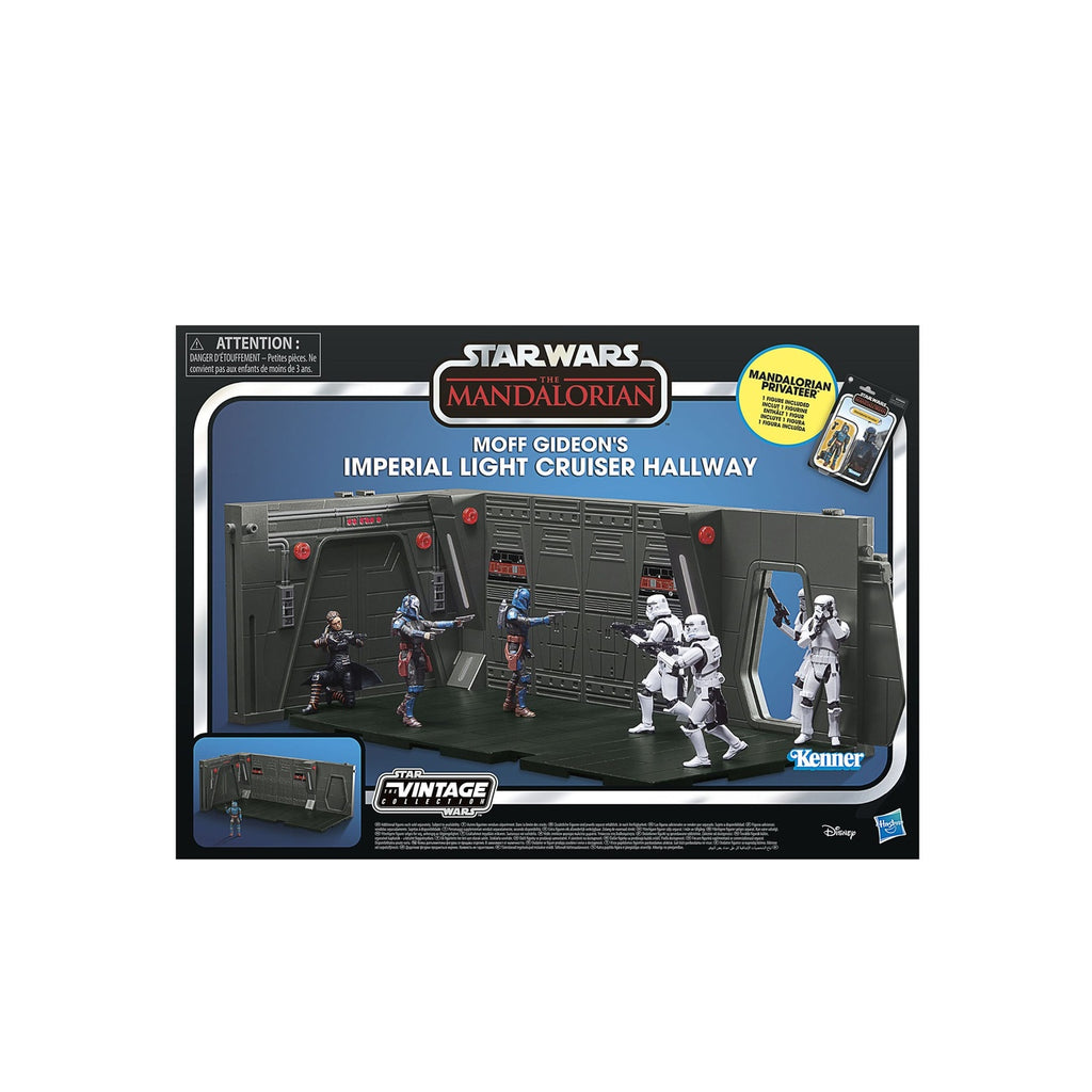 Productafbeelding Star Wars: The Mandalorian Vintage Collection Moff Gideons Imperial Light Cruiser Hallway met Mandalorian Privateer Act