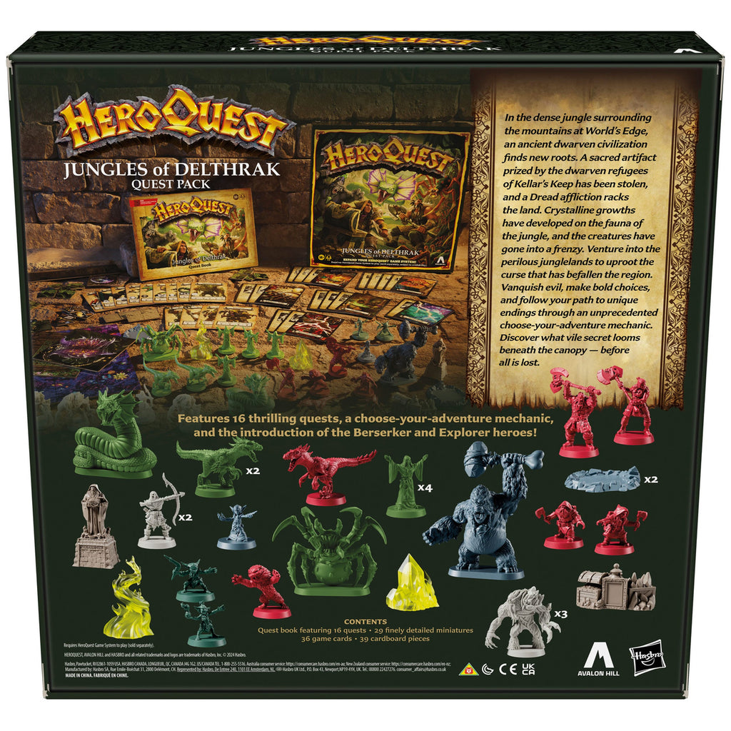Productafbeelding HeroQuest Bordspel-uitbreiding Jungles of Delthrak Adventure Pack *Engelse versie*