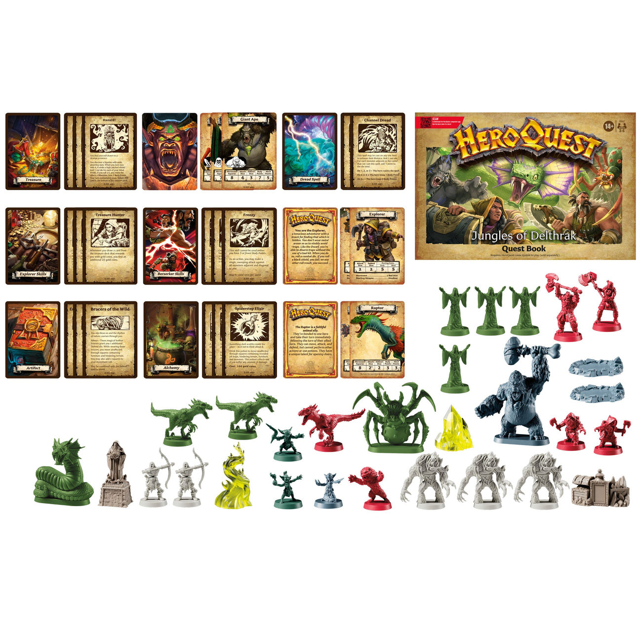 Productafbeelding HeroQuest Bordspel-uitbreiding Jungles of Delthrak Adventure Pack *Engelse versie*