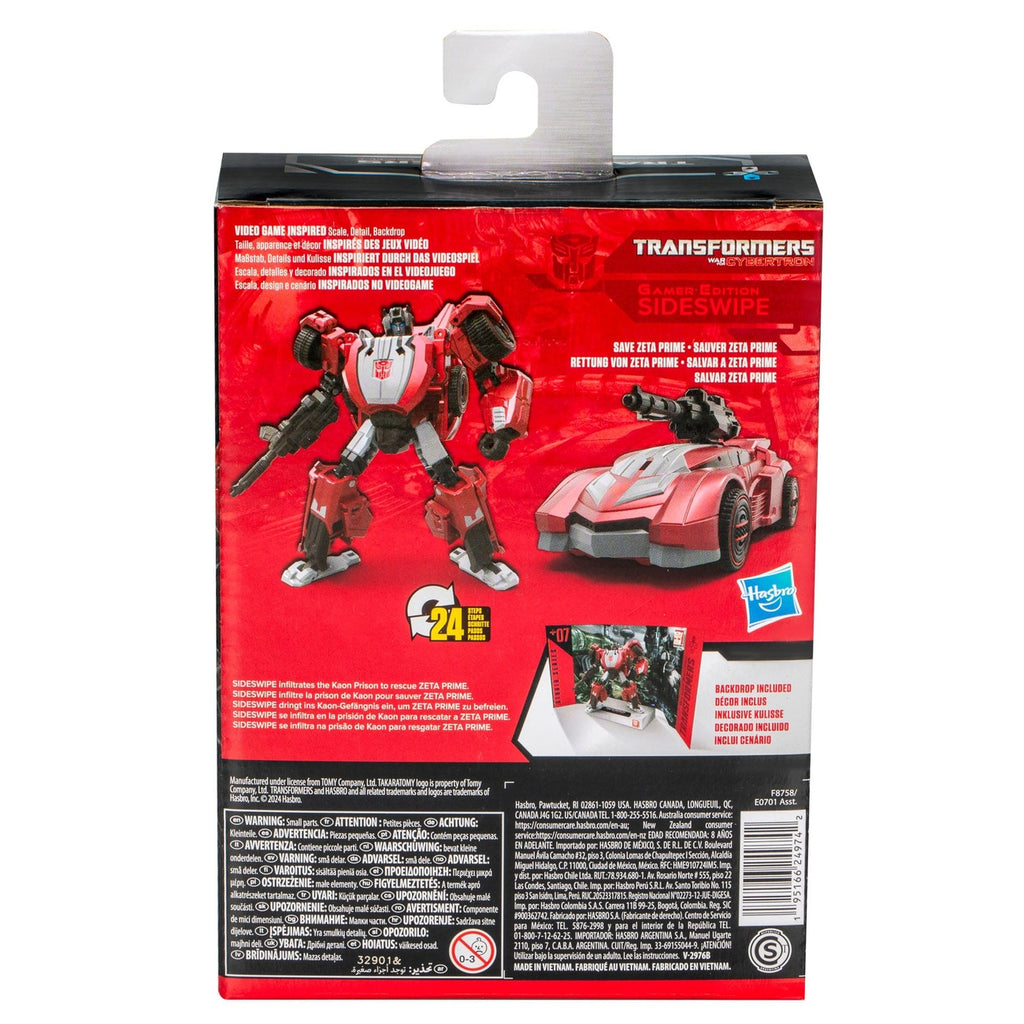 Productafbeelding Transformers: War for Cybertron Studio Series Deluxe Class Actiefiguur Gamer Edition Sideswipe 11 cm