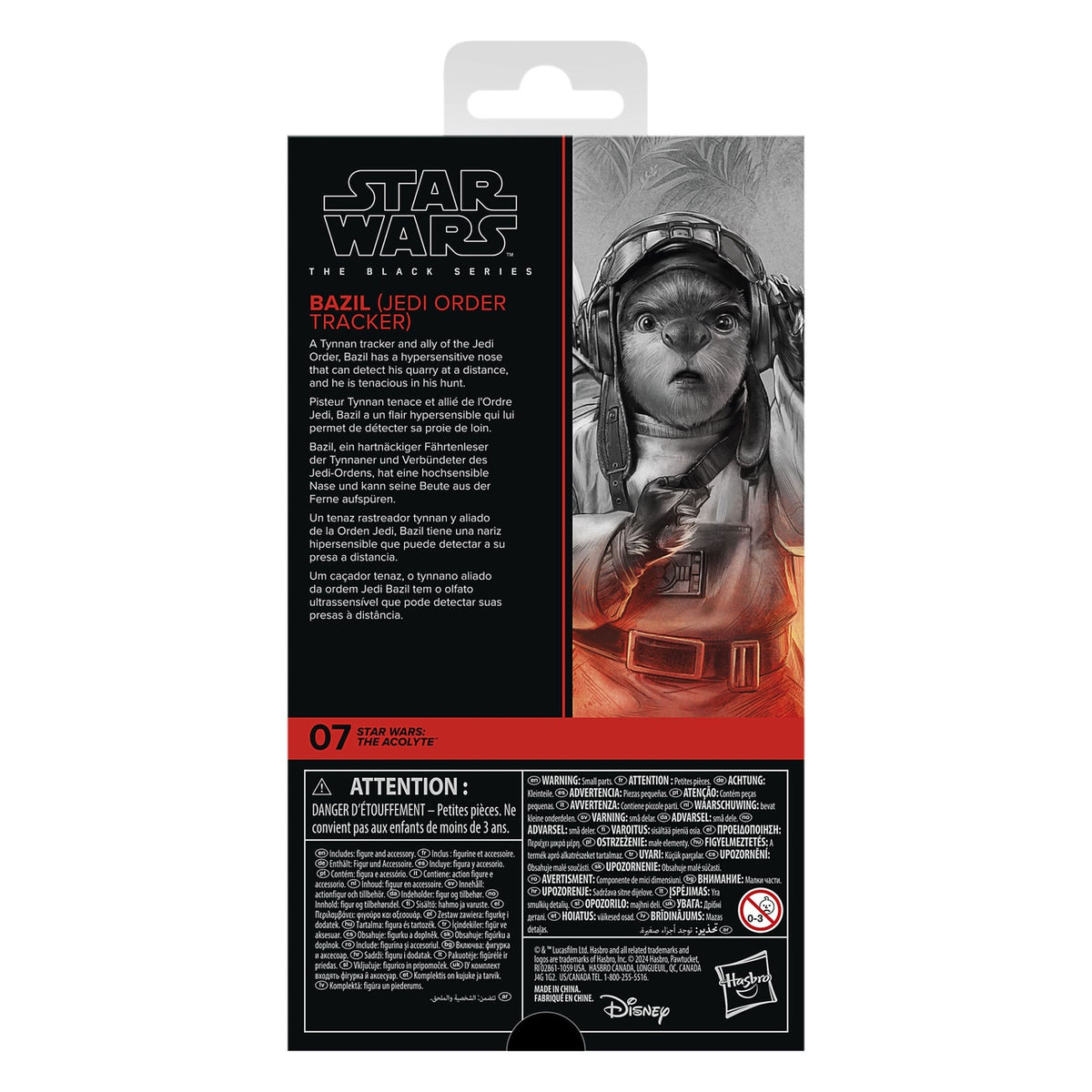 Productafbeelding Star Wars: The Acolyte Black Series Actiefiguur Bazil (Jedi Order Tracker) 10 cm