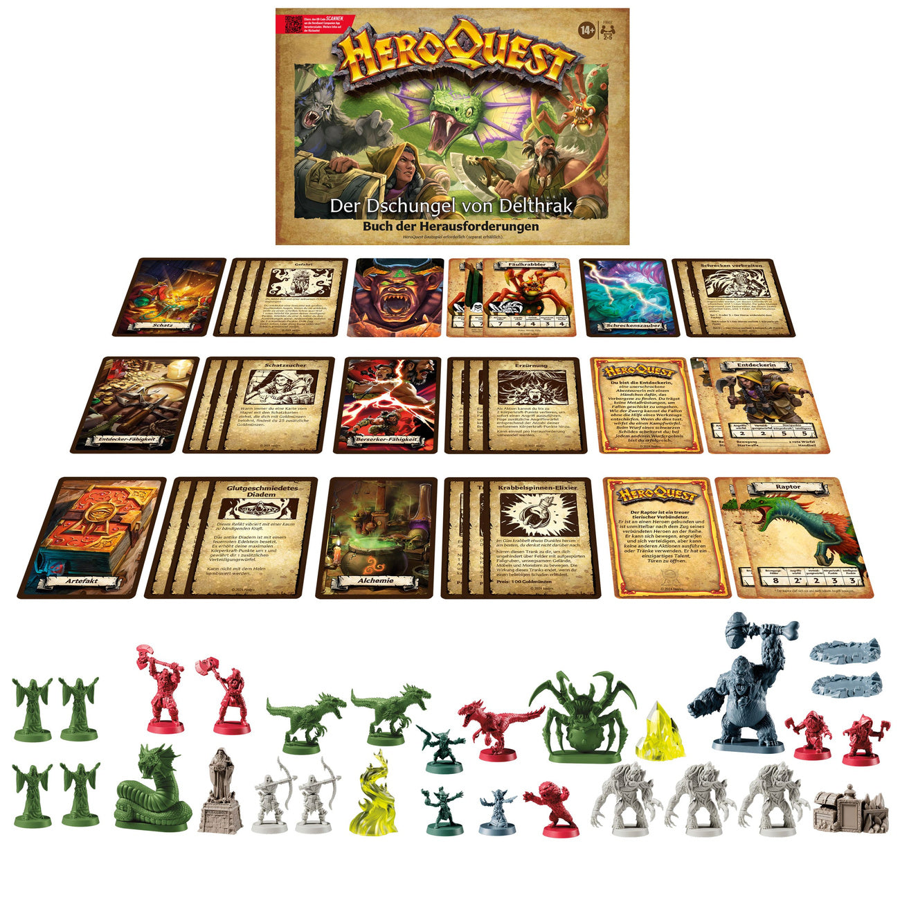 Productafbeelding HeroQuest Bordspel-uitbreiding De Jungle van Delthrak Adventure Pack *Duitse versie*