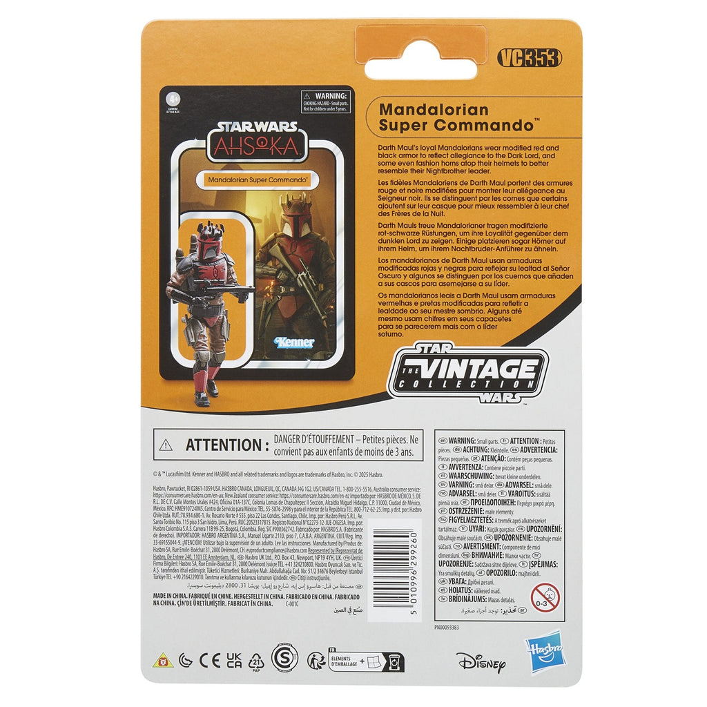 Productafbeelding Star Wars: Ahsoka Vintage Collection actiefiguur Mandalorian Super Commando 10 cm