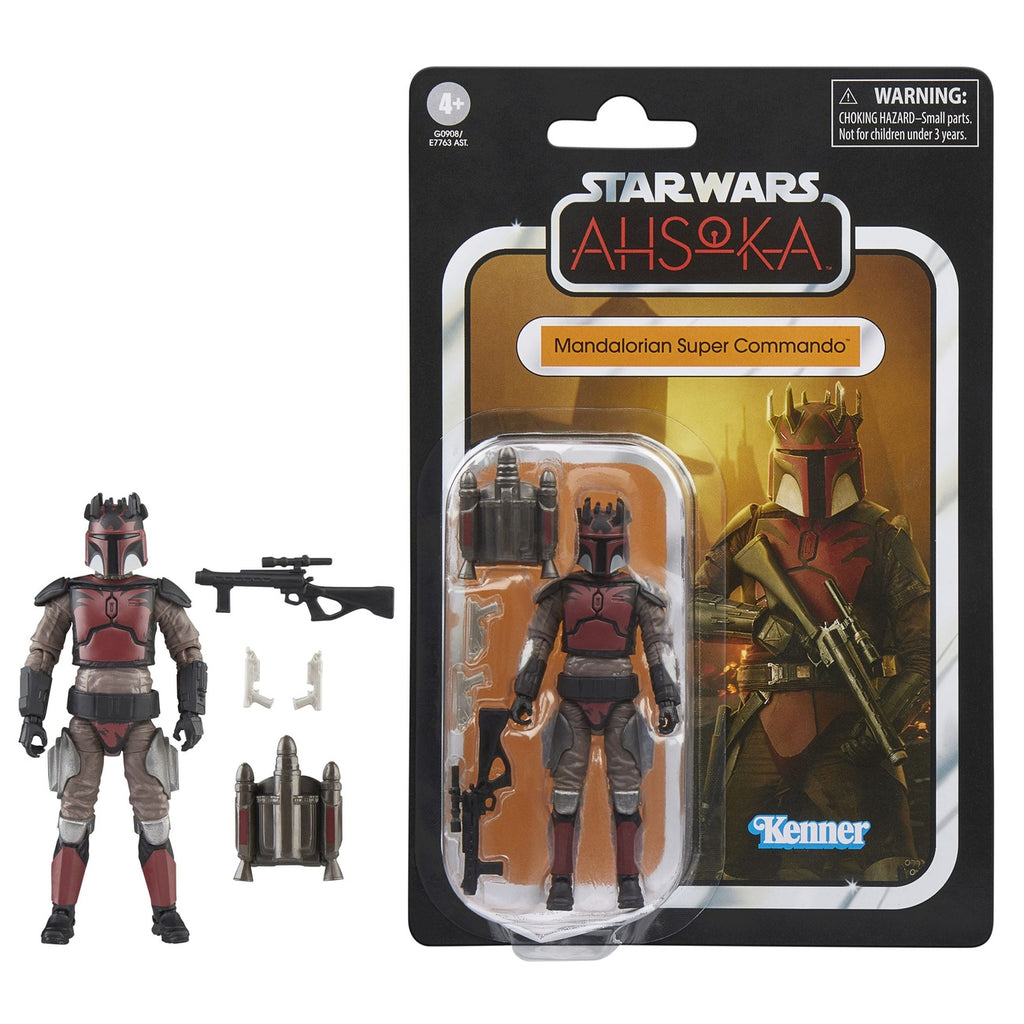 Productafbeelding Star Wars: Ahsoka Vintage Collection actiefiguur Mandalorian Super Commando 10 cm