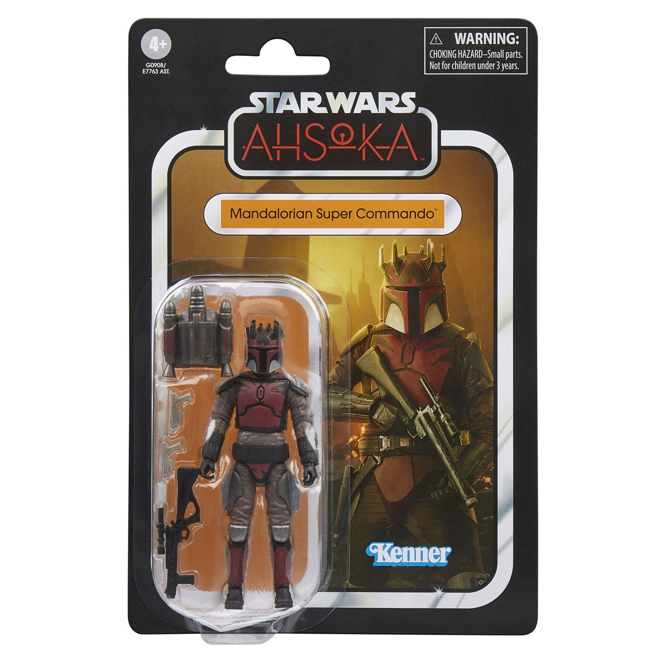 Productafbeelding Star Wars: Ahsoka Vintage Collection actiefiguur Mandalorian Super Commando 10 cm