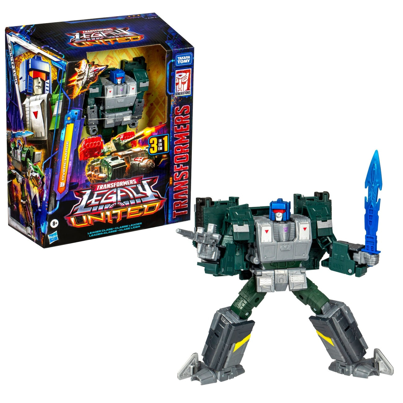 Productafbeelding Transformers Generations Legacy United Leader Class Actiefiguur Overcharge 19 cm