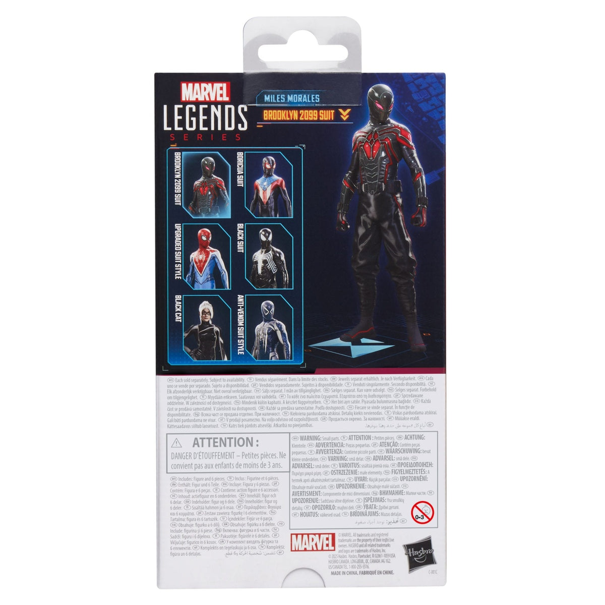 Productafbeelding Spider-Man 2 Marvel Legends Gamerverse Actiefiguur Miles Morales (Brooklyn 2099 Suit) 15 cm