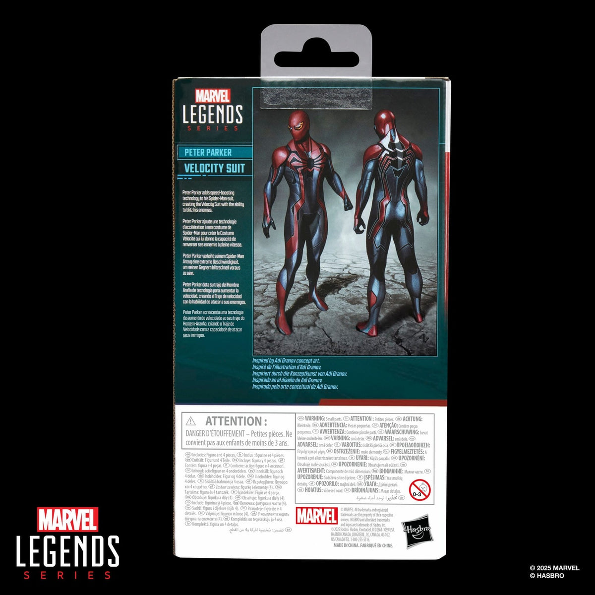 Productafbeelding Spider-Man Marvel Legends Gamerverse Actiefiguur Peter Parker Velocity Suit 15 cm