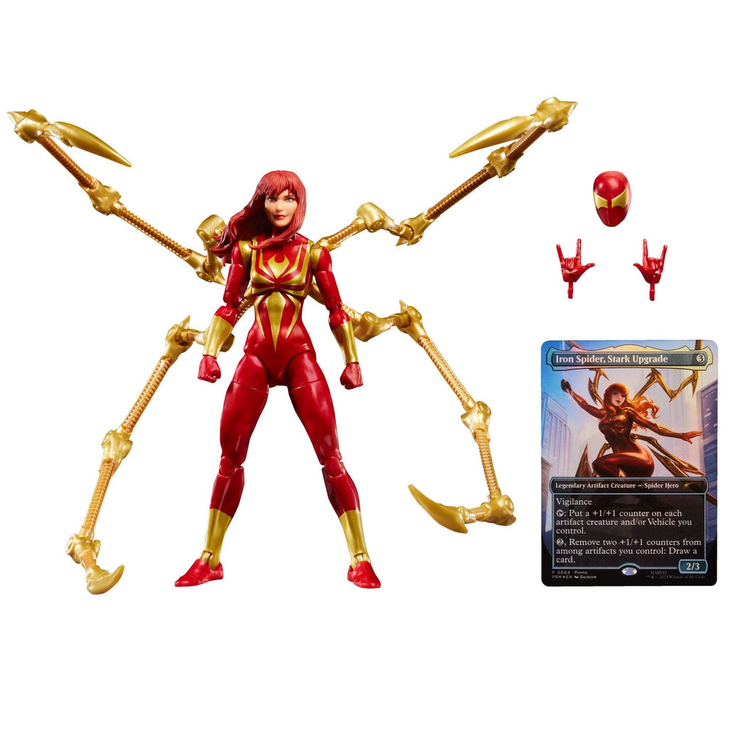 Productafbeelding Marvel Legends Magic: The Gathering actiefiguur Mary Jane Watson (Iron Spider) (incl. exclusieve foil-kaart) 15 cm