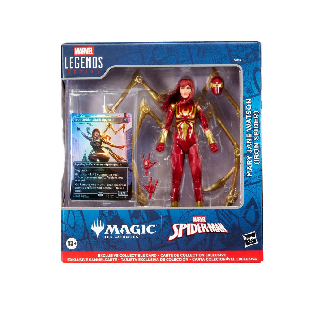 Productafbeelding Marvel Legends Magic: The Gathering actiefiguur Mary Jane Watson (Iron Spider) (incl. exclusieve foil-kaart) 15 cm