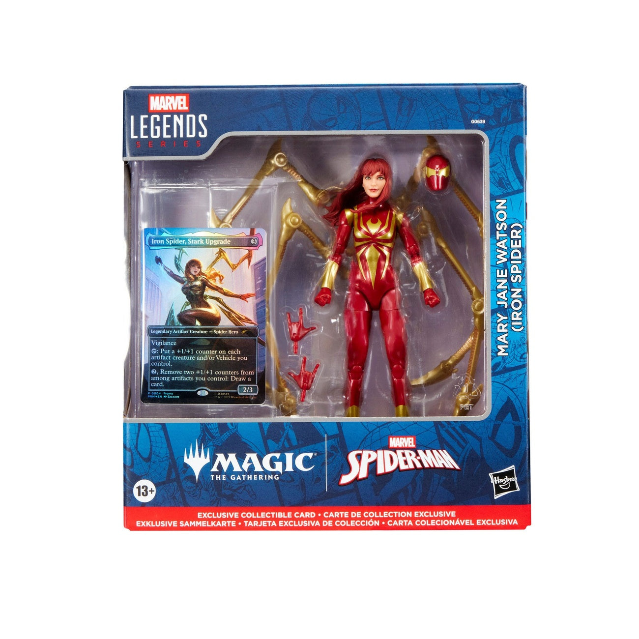 Productafbeelding Marvel Legends Magic: The Gathering actiefiguur Mary Jane Watson (Iron Spider) (incl. exclusieve foil-kaart) 15 cm