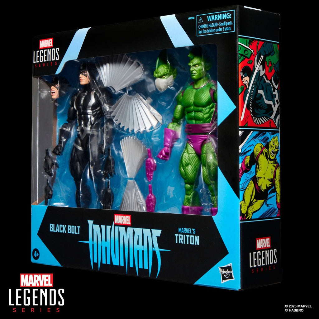 Productafbeelding Inhumans Marvel Legends actiefiguren 2-pack Black Bolt & Marvel's Triton 15 cm