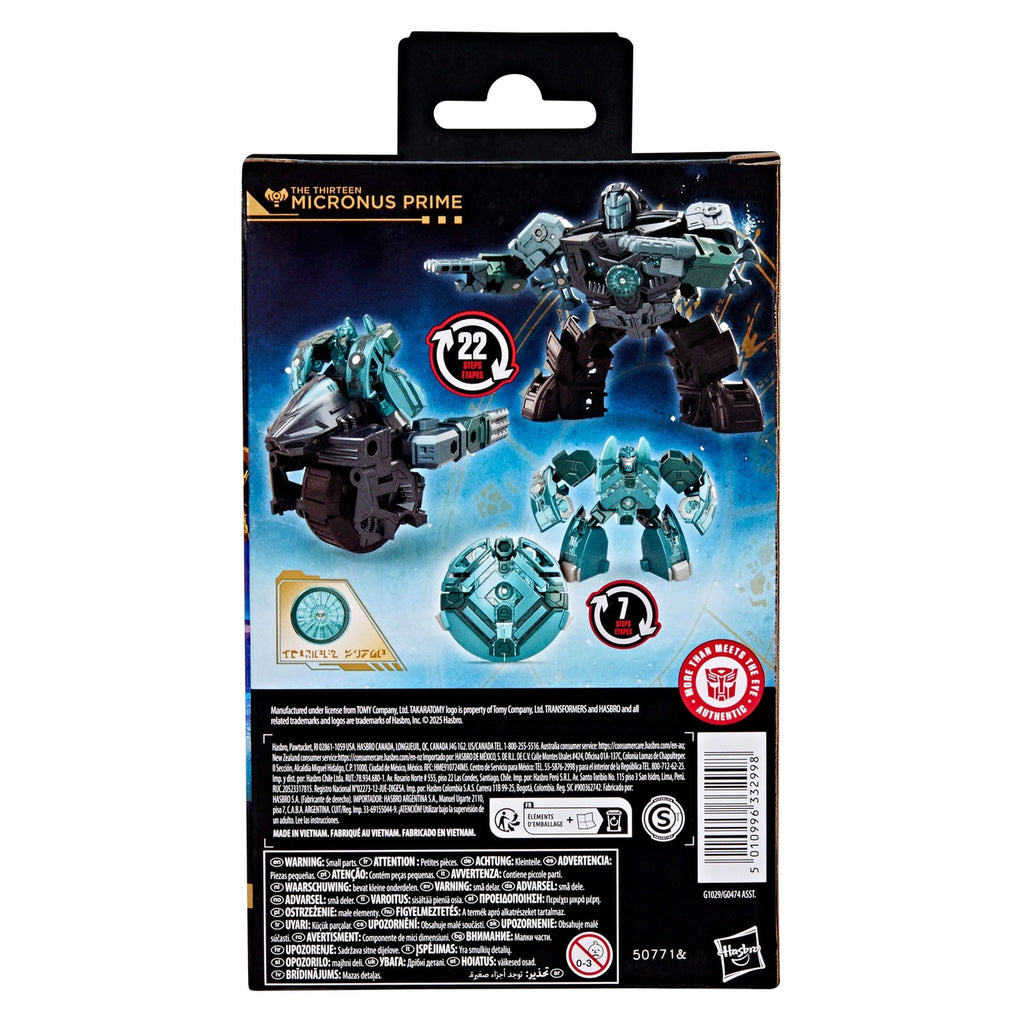Productafbeelding Transformers Age of the Primes Deluxe Class actiefiguur The Thirteen: Micronus Prime 14 cm
