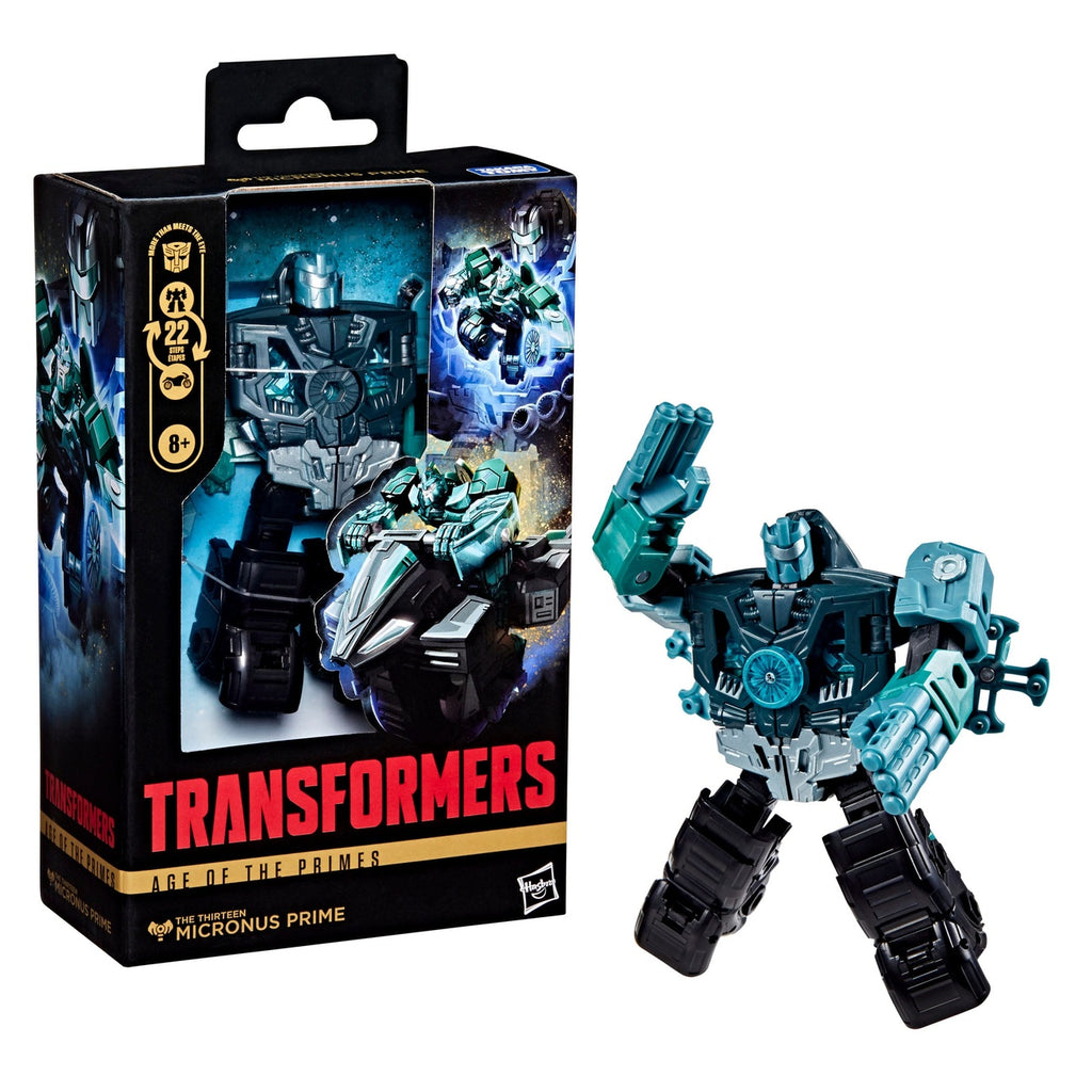 Productafbeelding Transformers Age of the Primes Deluxe Class actiefiguur The Thirteen: Micronus Prime 14 cm