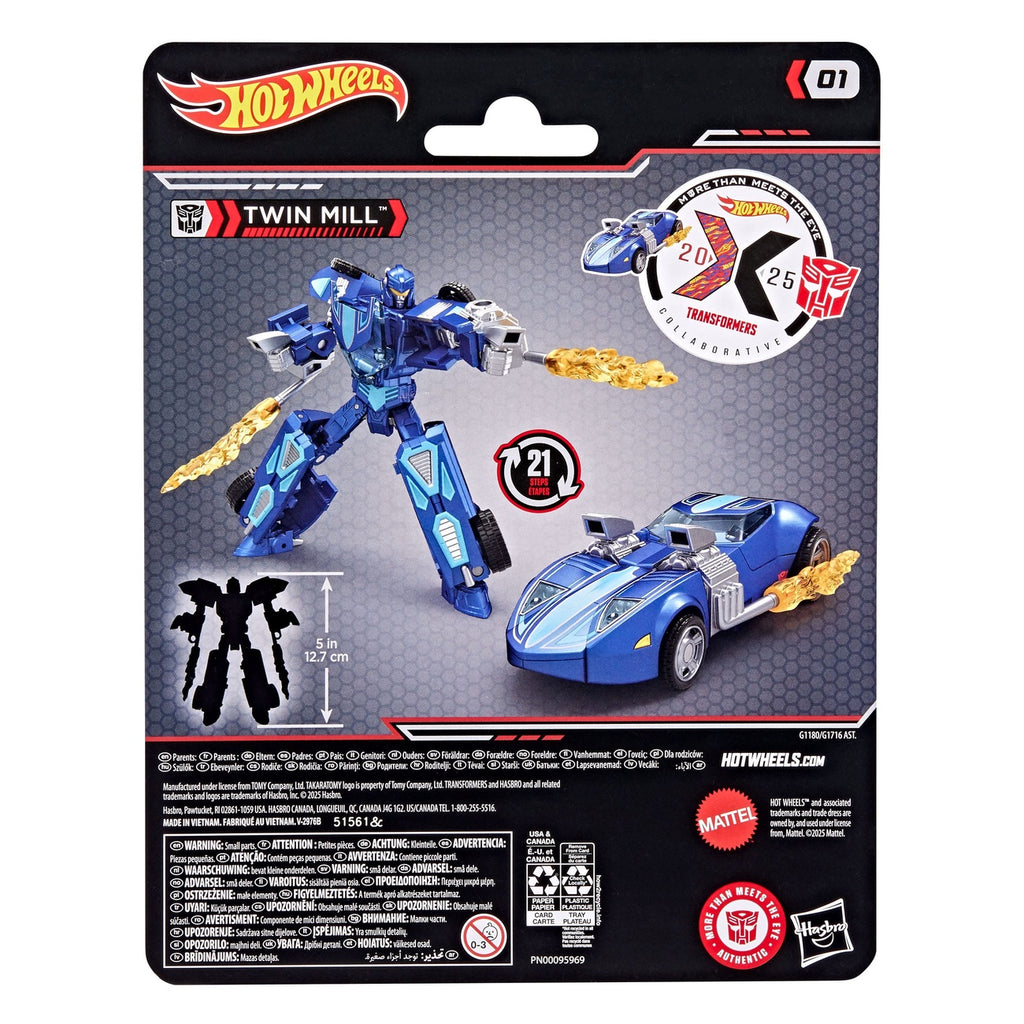 Productafbeelding Hot Wheels x Transformers Actiefiguur Twin Mill 12 cm