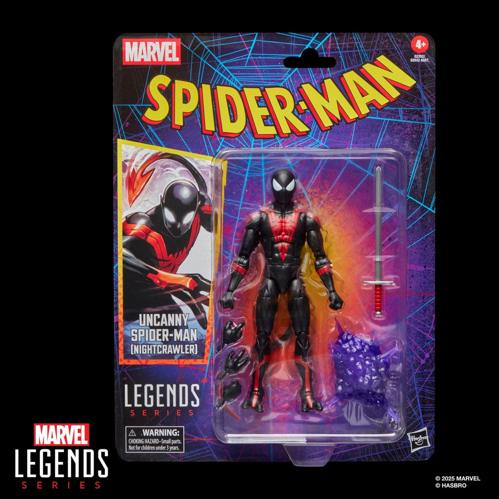 Productafbeelding Spider-Man Marvel Legends Retro actiefiguur Uncanny Spider-Man (Nightcrawler) 15 cm