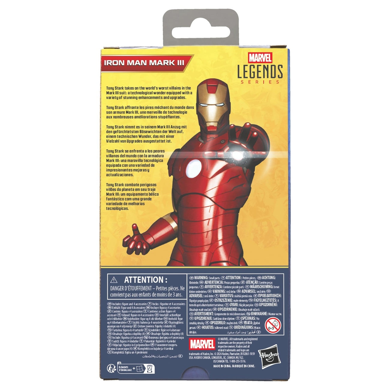 Productafbeelding Iron Man Marvel Legends Series actiefiguur Iron Man Mark III 15 cm
