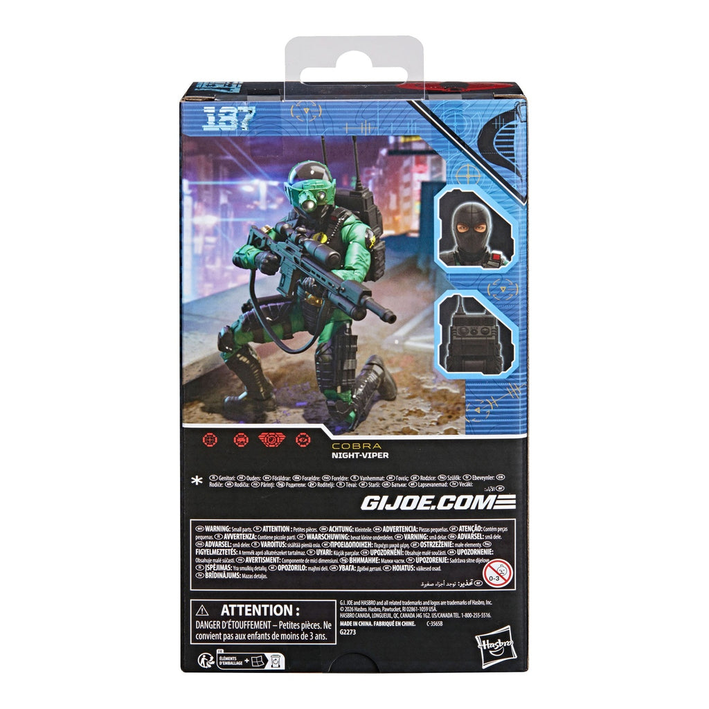 Productafbeelding G.I. Joe Classified Series Actiefiguur Night-Viper 15 cm