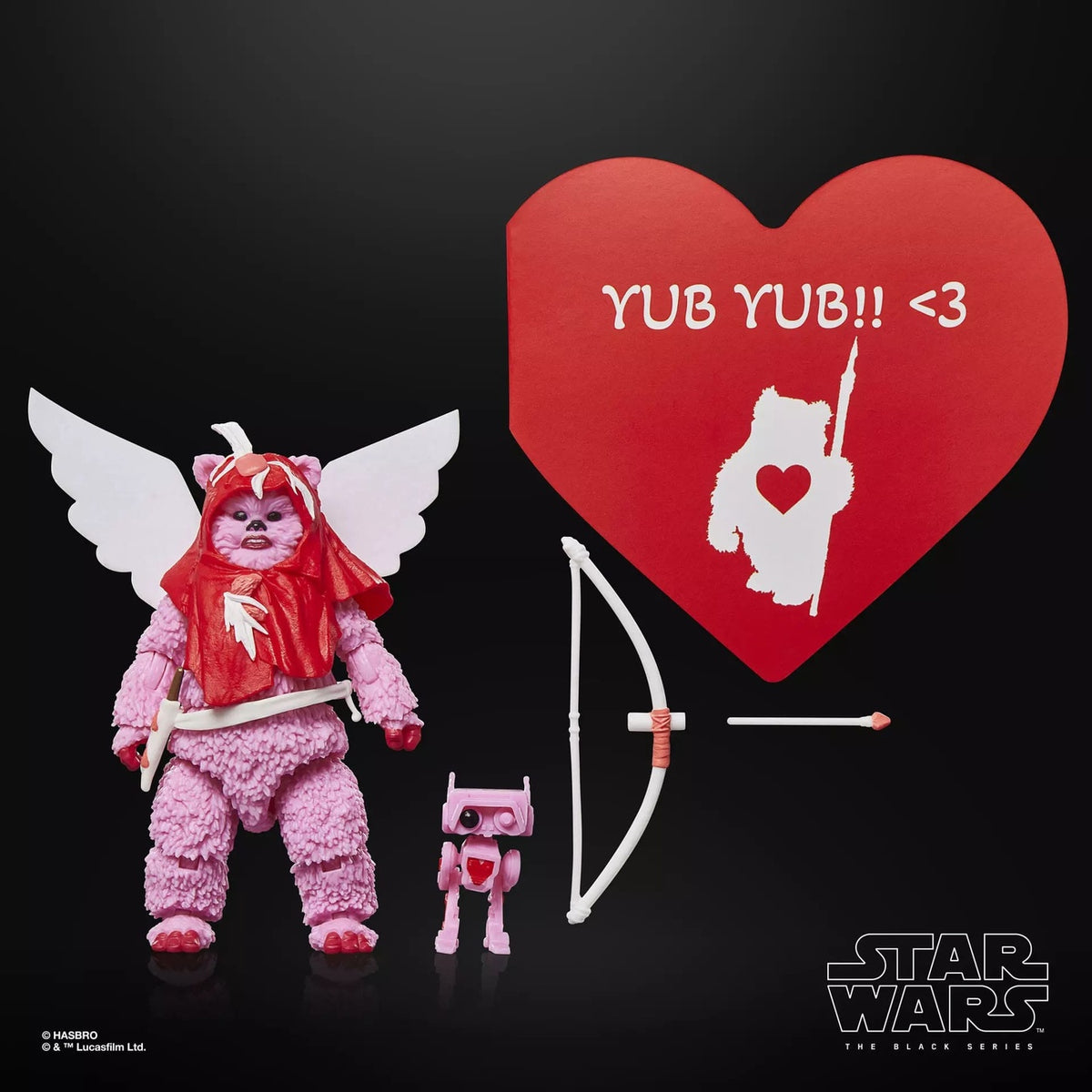 Productafbeelding Star Wars Black Series actiefiguur Ewok (Valentine’s Day Edition) 15 cm