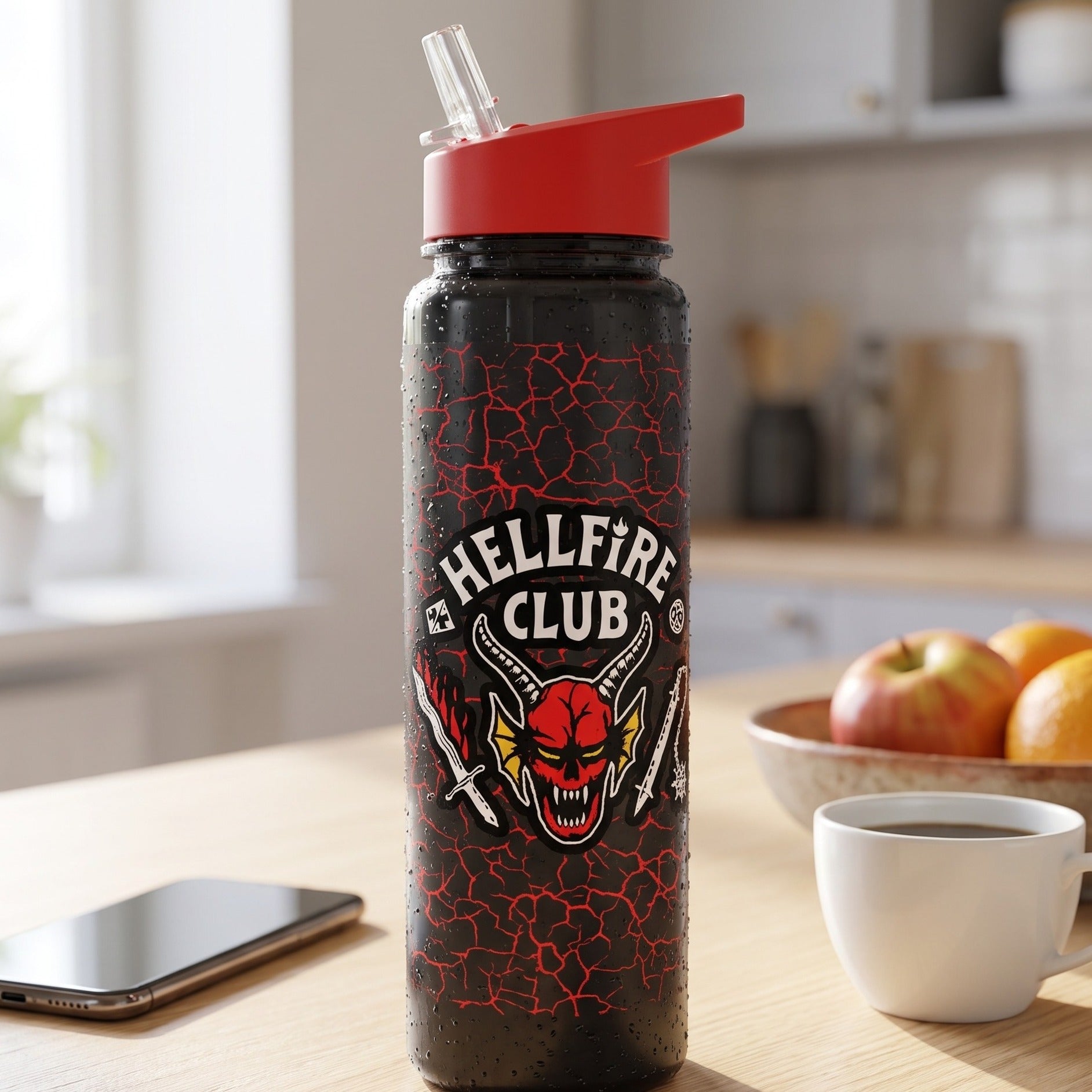 Productafbeelding Stranger Things 4 Drinkfles Hellfire Club
