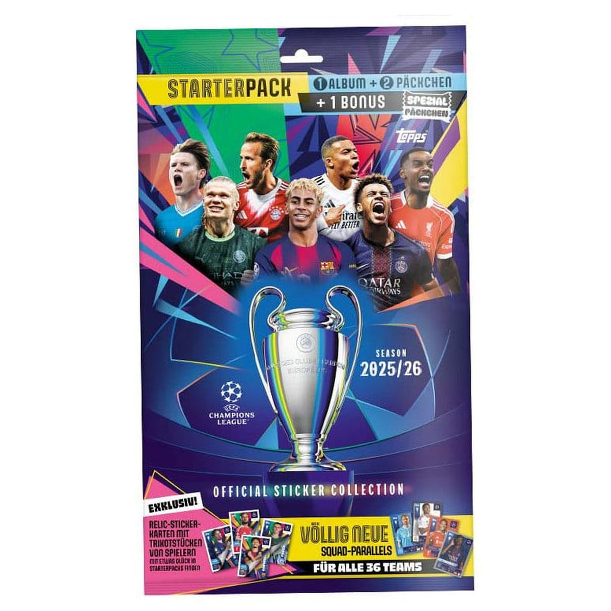 Productafbeelding UEFA Champions League 2025/26 Sticker Collection Starter Pack